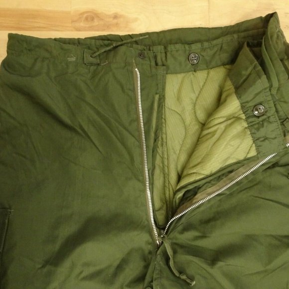 NEW OLD STOCK US M-1951 ARCTIC SHELL w/LINER TROUSERS OD-107 Med Reg - Picture 5 of 12